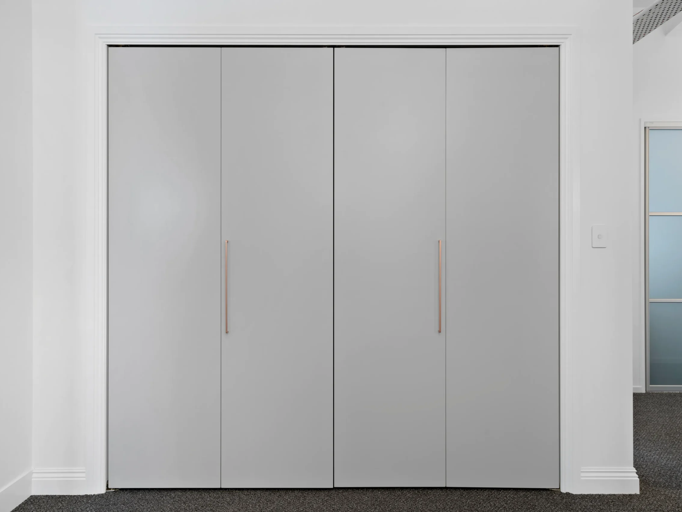 Flush Panel bifold Wardrobe Doors