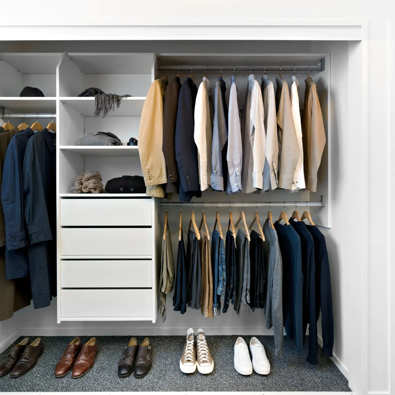 Select wall hung reach-in Wardrobes