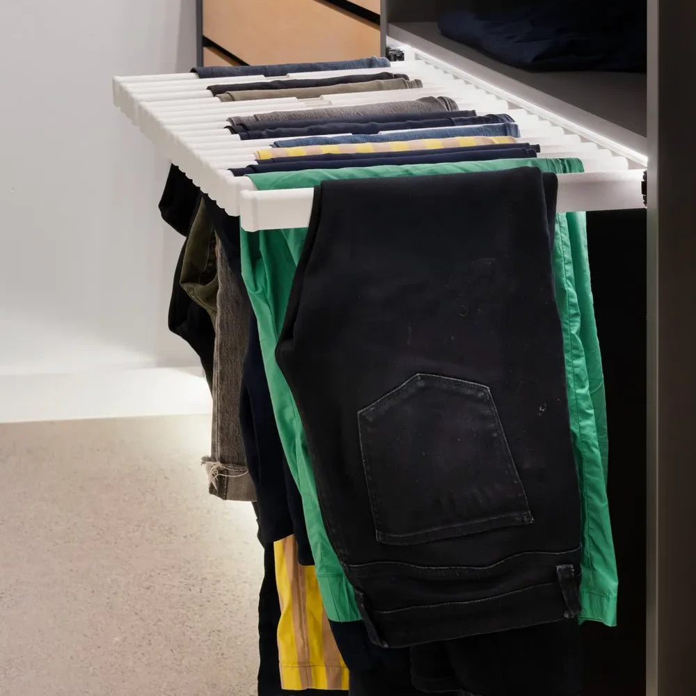 Trouser rack wardrobe accessory